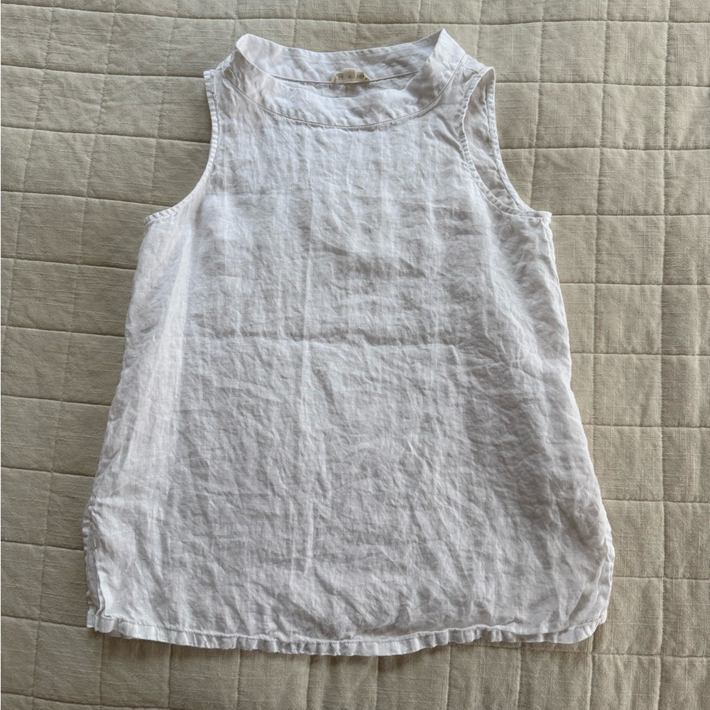 Eileen Fisher Organic Linen Tank • Size PS